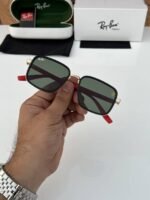 First Copy Rayban 8840 Gold Green Sunglasses
