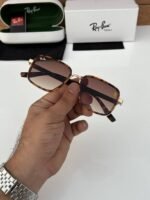 First Copy RayBan 8840 Gold Brown Tiger Sunglasses