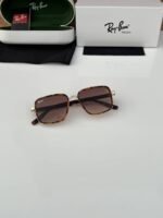 First Copy RayBan 8840 Gold Brown Tiger Sunglasses