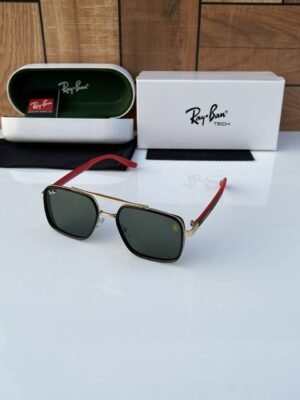 First Copy RayBan 8830 Gold Green Sunglasses