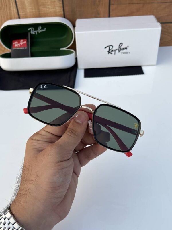 First Copy RayBan 8830 Gold Green Sunglasses
