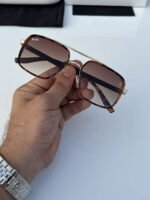 First Copy RayBan 8830 Gold Brown Tiger Sunglasses