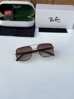 First Copy RayBan 8830 Gold Brown Tiger Sunglasses