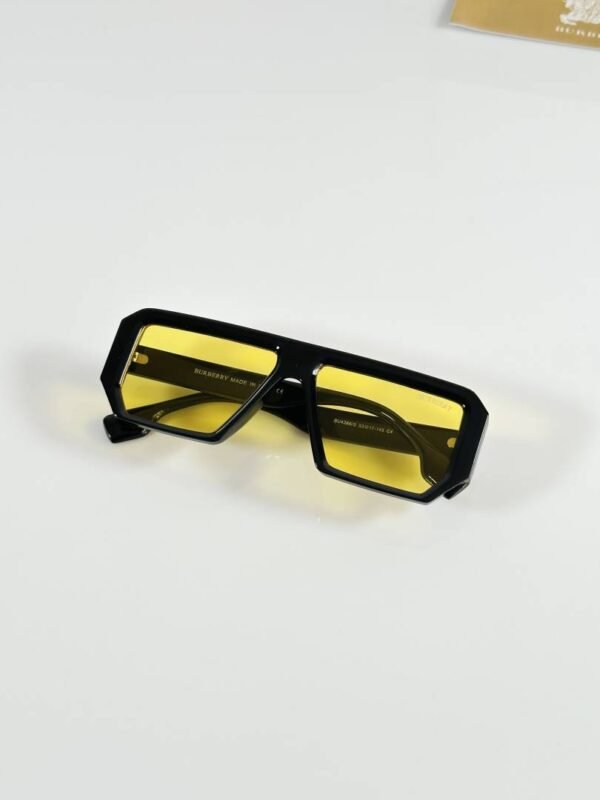 First Copy Burberry 4366 Black Yellow Sunglasses