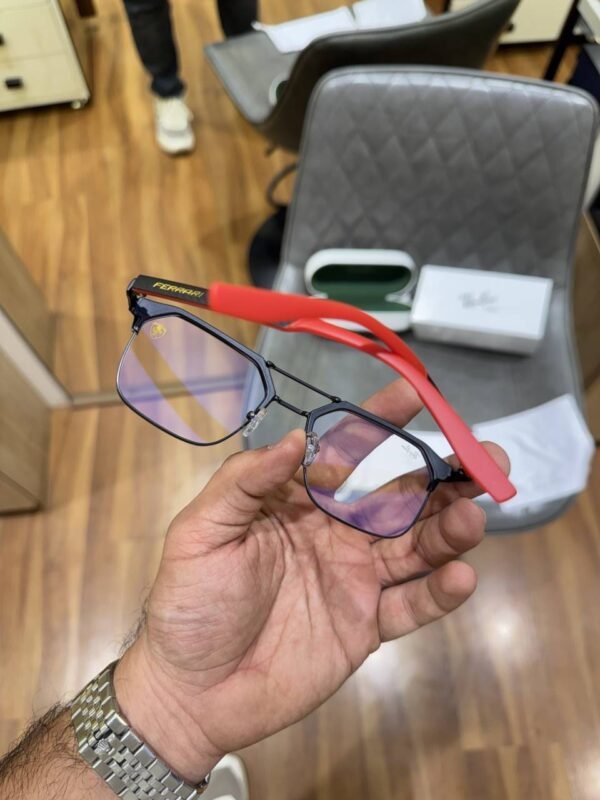 First Copy RayBan 04 Ferrari Black Plano Sunglasses