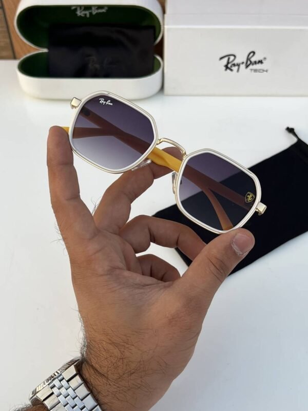 First Copy RayBan 8810 Gold Yellow Sunglasses
