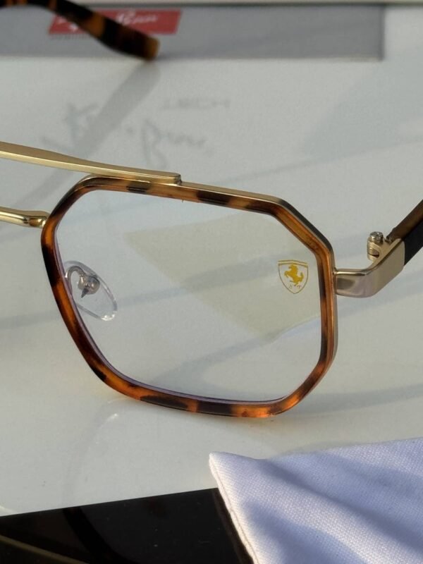 First Copy RayBan 8820 Gold Tiger Plano Sunglasses