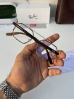 First Copy RayBan 8820 Gold Tiger Plano Sunglasses