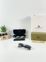 First Copy Burberry 8233 Grey Green Sunglasses