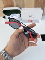 First Copy RayBan 7328 Black Red Sunglasses