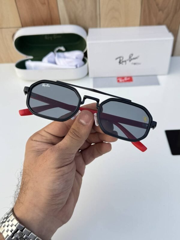 First Copy RayBan 7328 Black Red Sunglasses