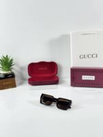 First Copy Gucci 02 Gold Brown Sunglasses