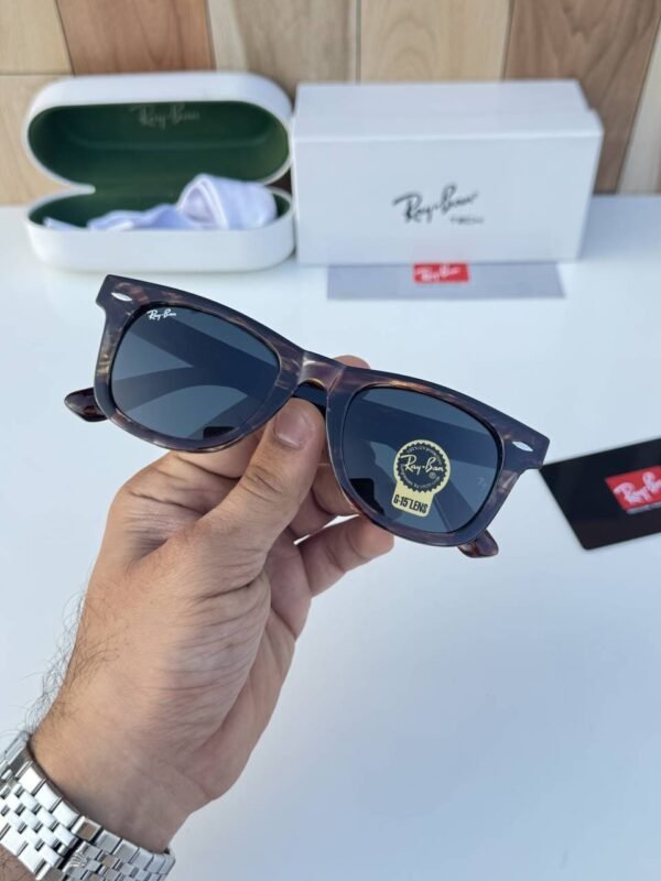 First Copy RayBan 2140 Wooden Black Sunglasses