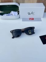 First Copy RayBan 2140 Wooden Black Sunglasses