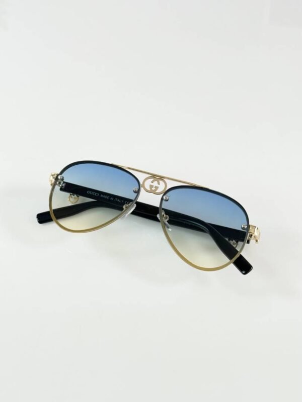 First Copy Gucci 5118 Gold Green UV Sunglasses