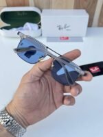 First Copy RayBan 04 Grey Blue Sunglasses