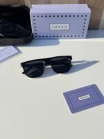 First Copy Gucci 1669 Black Gold Sunglasses