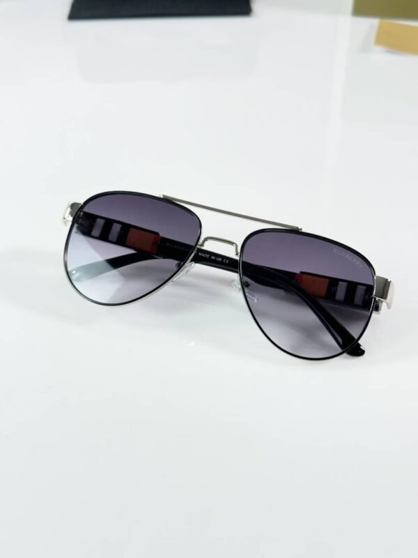 First Copy Burberry 5086 Silver Black DC Sunglasses