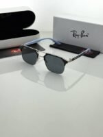 First Copy RayBan 04 Silver Blue Black Sunglasses