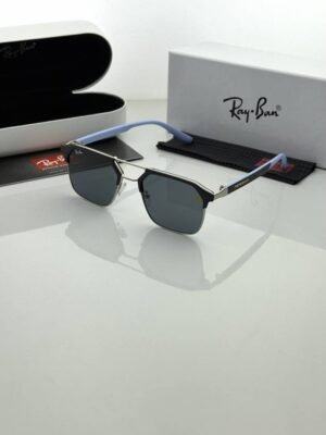 First Copy RayBan 04 Silver Blue Black Sunglasses