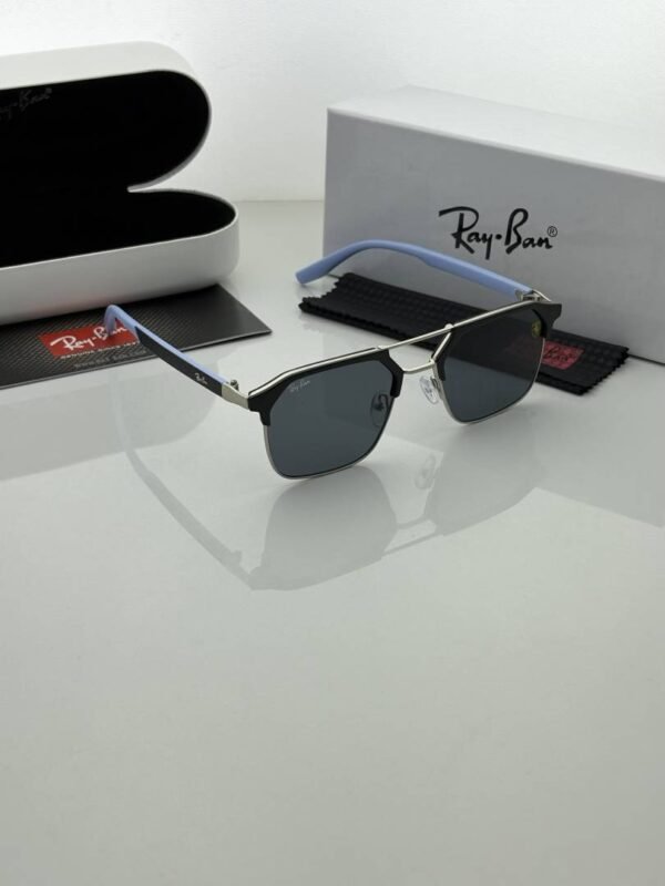 First Copy RayBan 04 Silver Blue Black Sunglasses