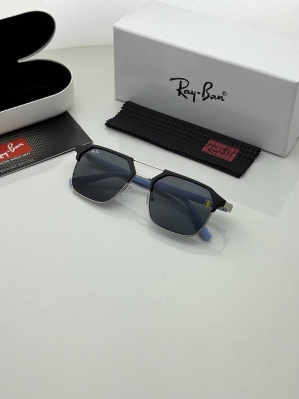 First Copy RayBan 04 Silver Blue Black Sunglasses