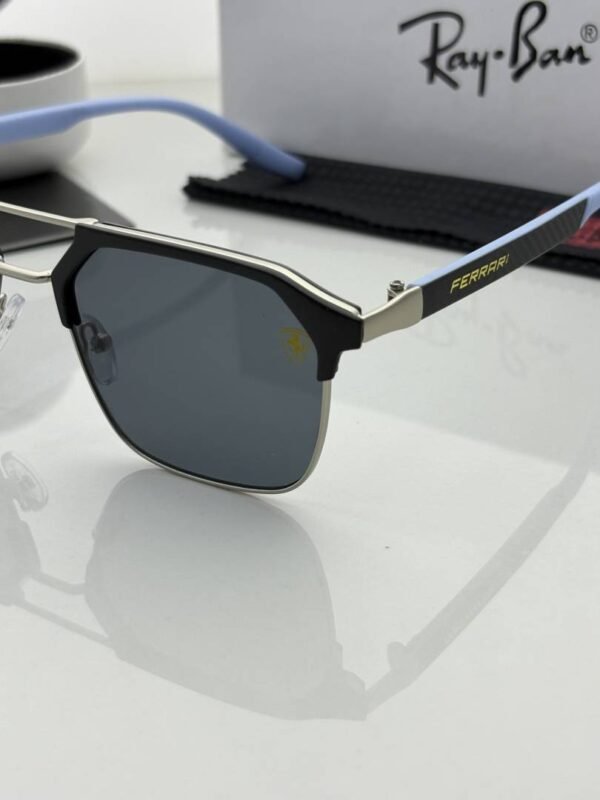 First Copy RayBan 04 Silver Blue Black Sunglasses