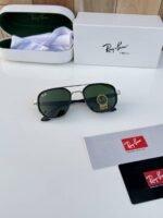 First Copy RayBan 30165 Silver Green Sunglasses