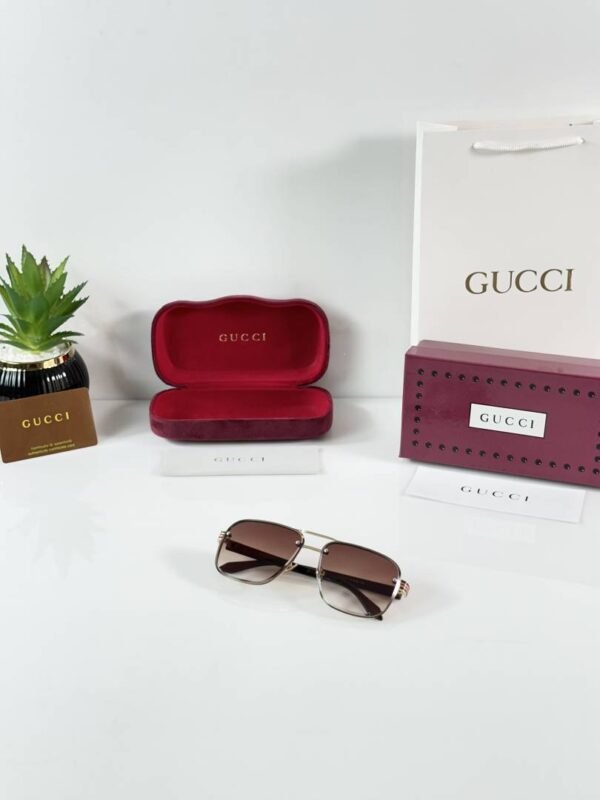 First Copy Gucci 2005 Gold Brown Sunglasses