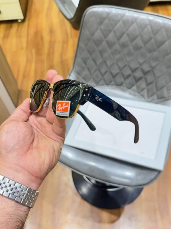 First Copy RayBan 316 Mega Clubmaster Black Gold Sunglasses