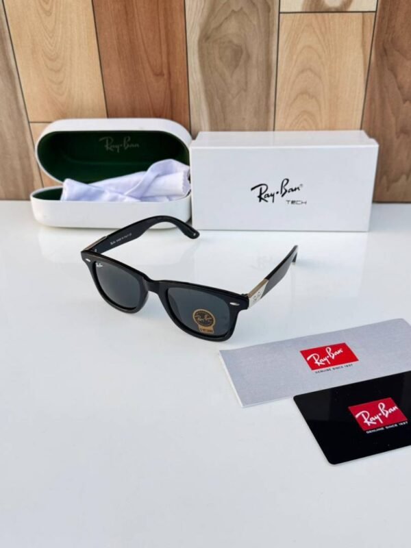 First Copy RayBan 2157 Black Silver Sunglasses