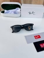 First Copy RayBan 2157 Black Silver Sunglasses