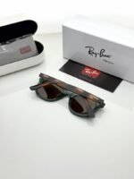 First Copy RayBan 2140 Tiger Green Brown Sunglasses