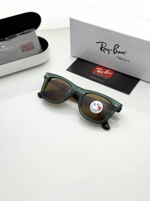 First Copy RayBan 2140 Tiger Green Brown Sunglasses