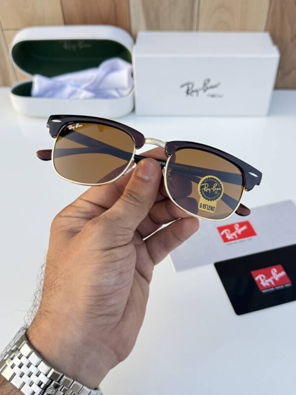 First Copy RayBan 3016 Brown Gold Sunglasses
