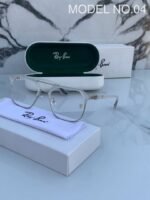 First Copy RayBan 04 White Plano Sunglasses