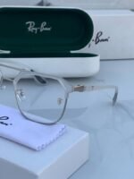 First Copy RayBan 04 White Plano Sunglasses