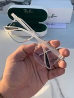 First Copy RayBan 04 White Plano Sunglasses